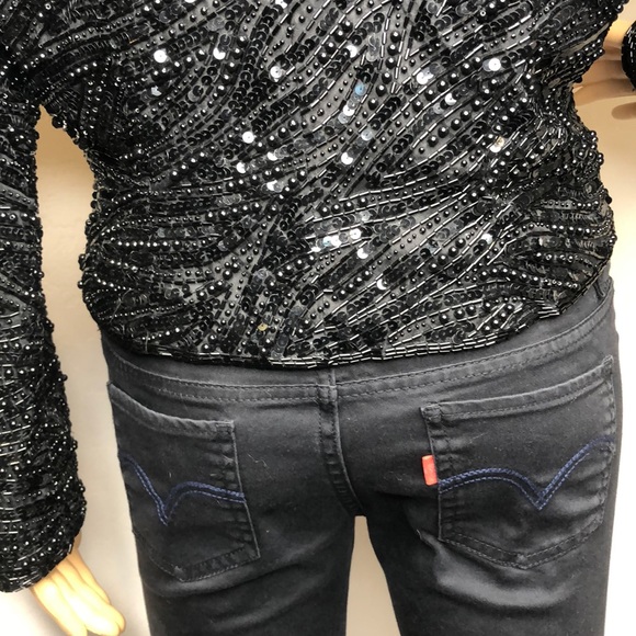 De Oscar Collection Beaded Jacket Size 8 - Picture 5 of 8